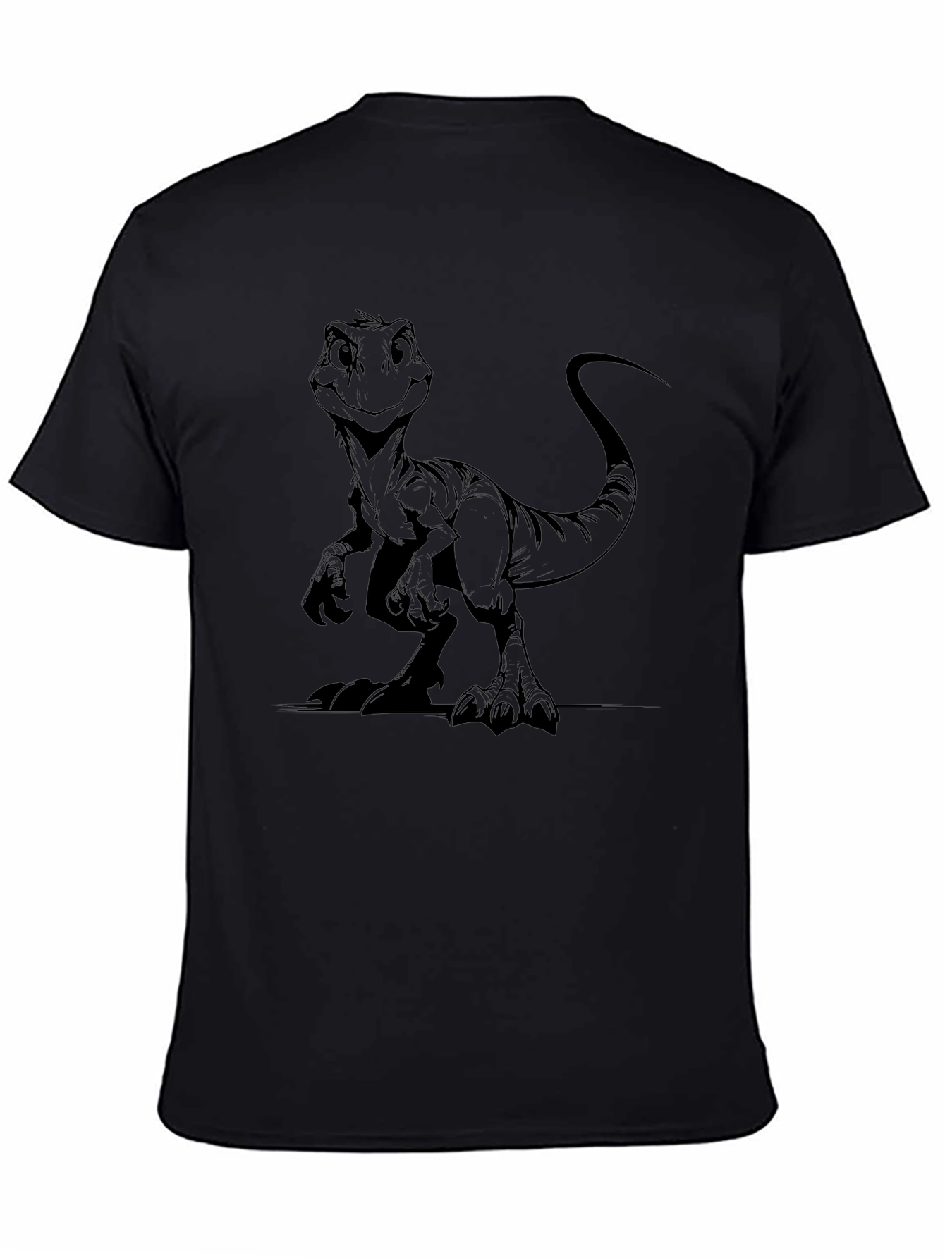 Dino T-Shirt - Black Cotton Blend