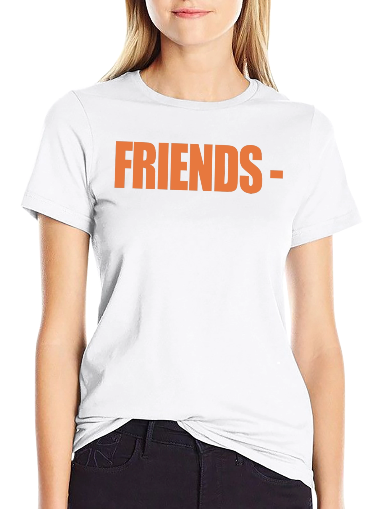 Friends Graphic Tee - Black Casual T-Shirt