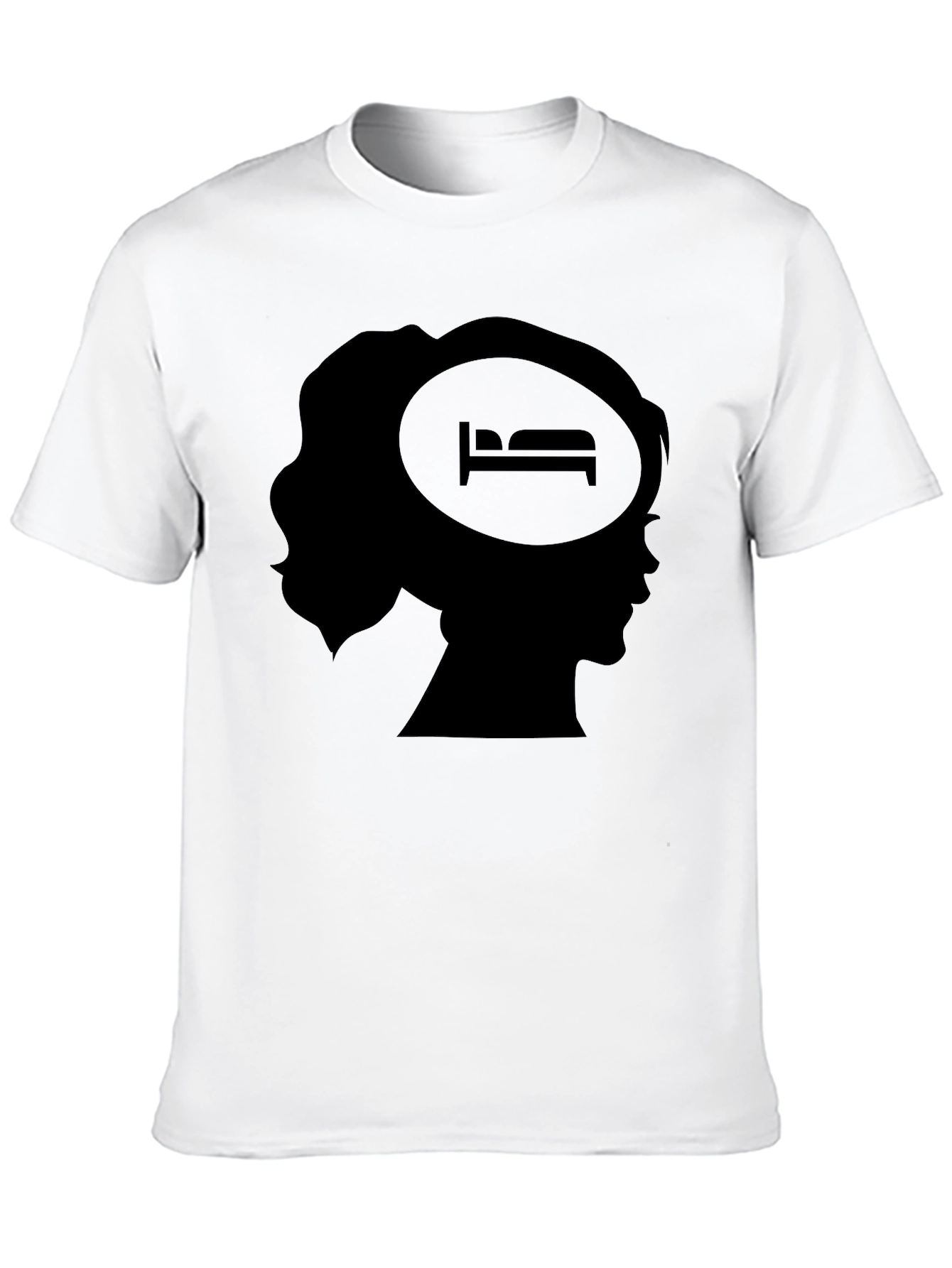 Dreamy Head Silhouette Black T-Shirt