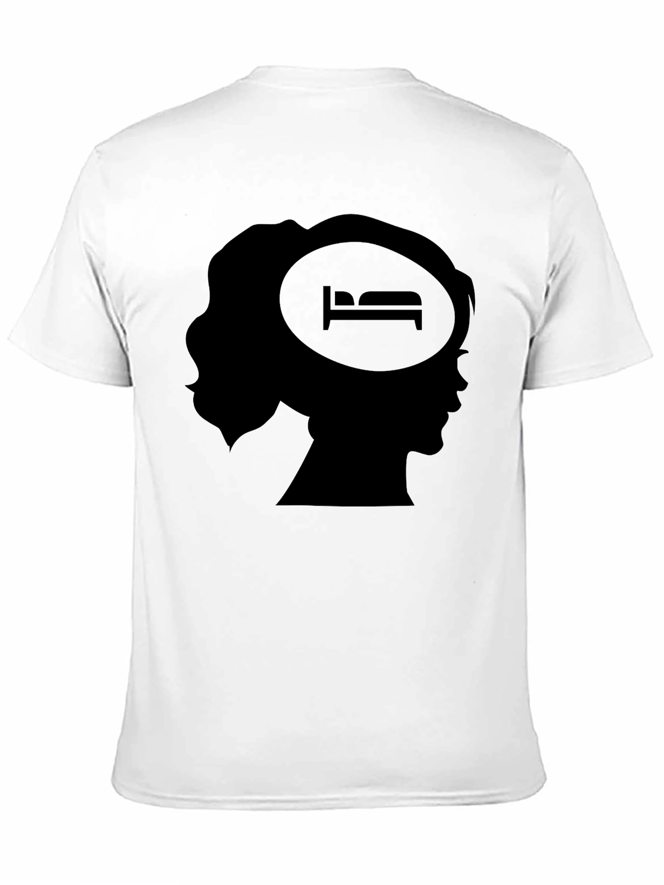 Dreamy Head Silhouette Black T-Shirt
