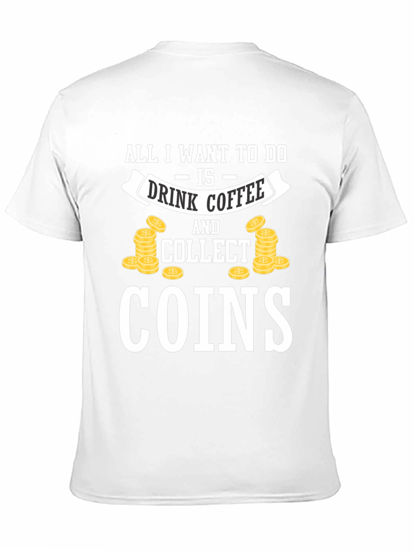 Coffee & Coins Collector Black T-Shirt