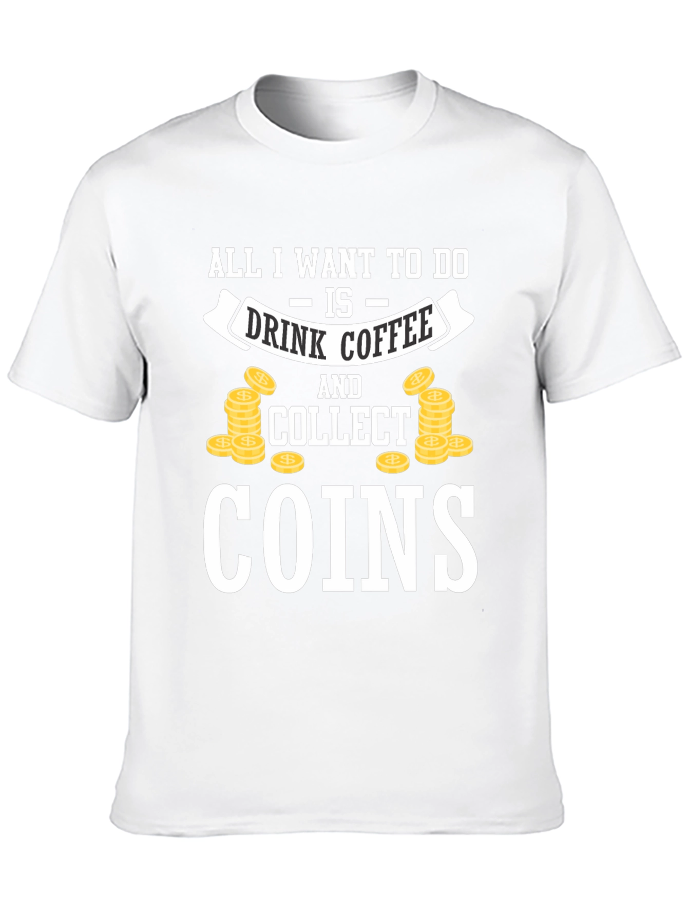 Coffee & Coins Collector Black T-Shirt