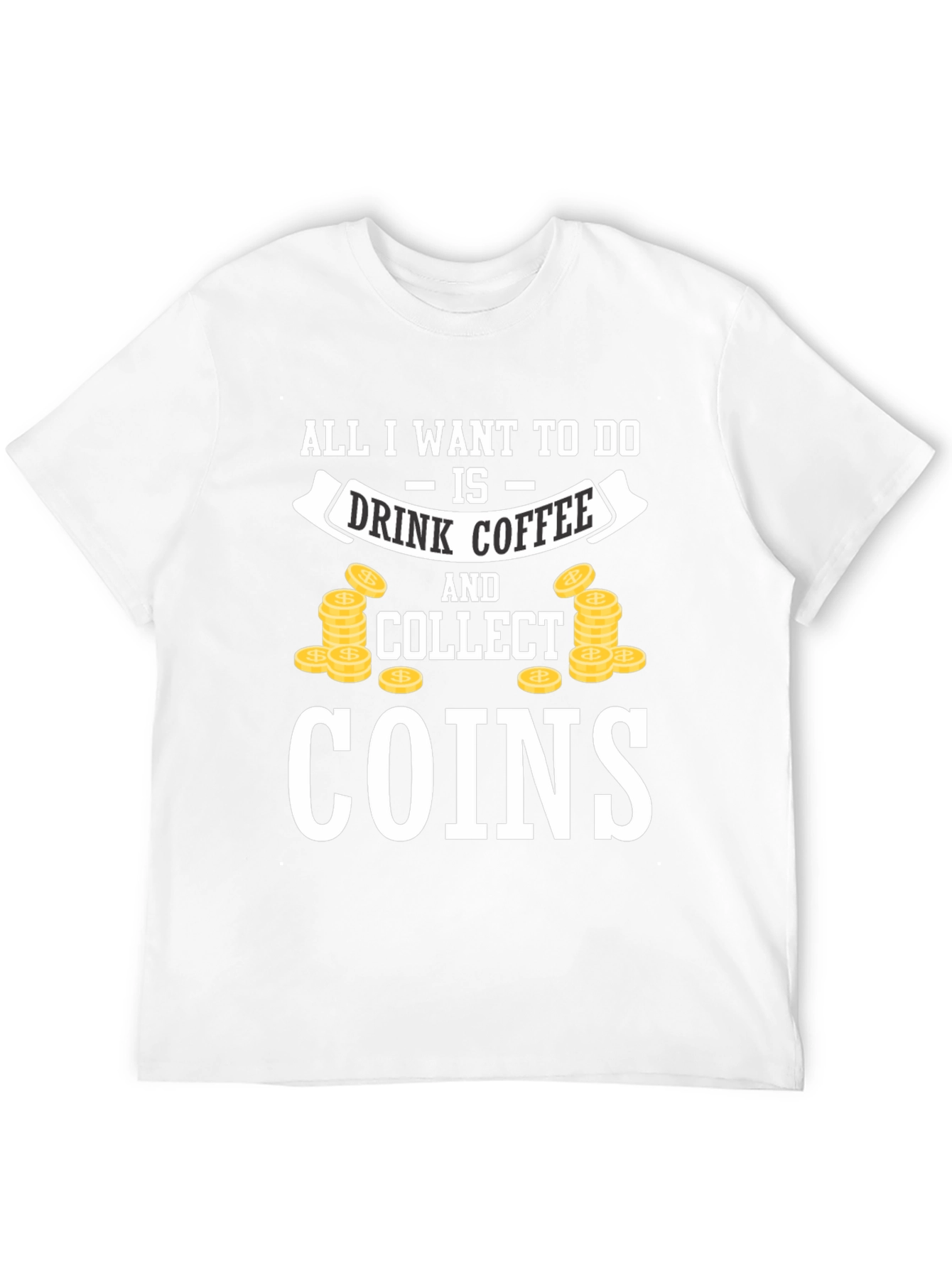 Coffee & Coins Collector Black T-Shirt