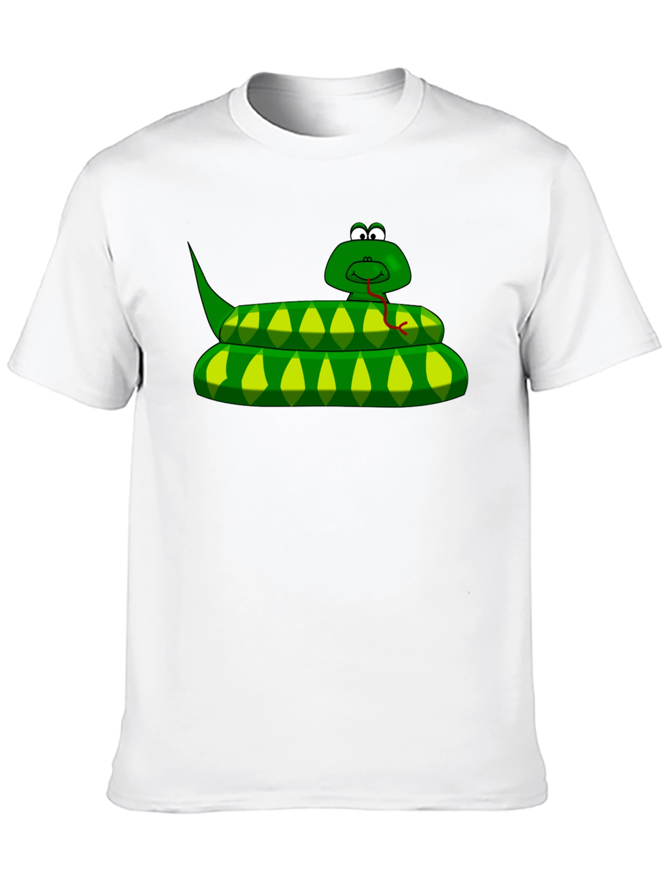 Cartoon Snake Graphic T-Shirt - Unique Style