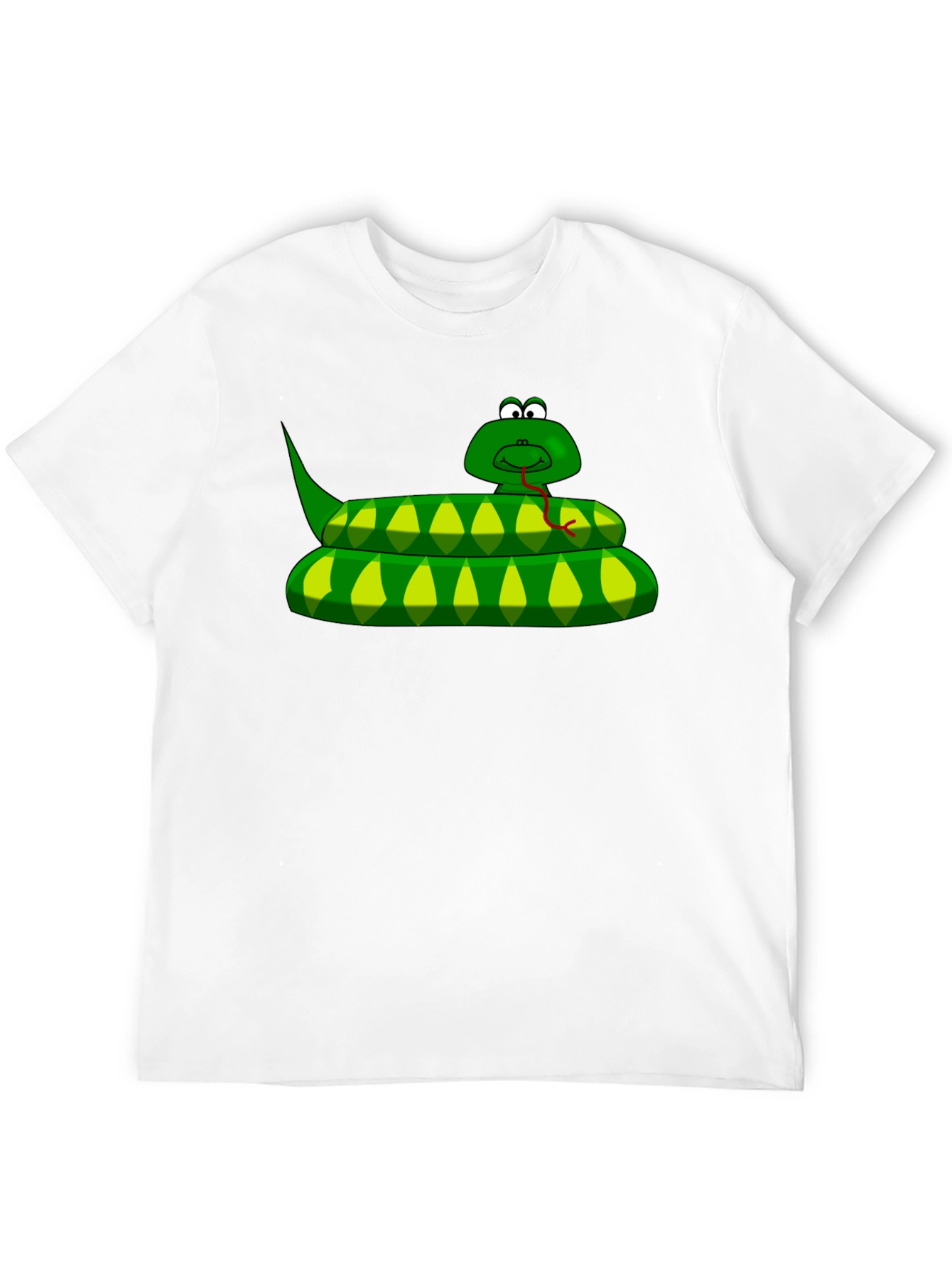 Cartoon Snake Graphic T-Shirt - Unique Style