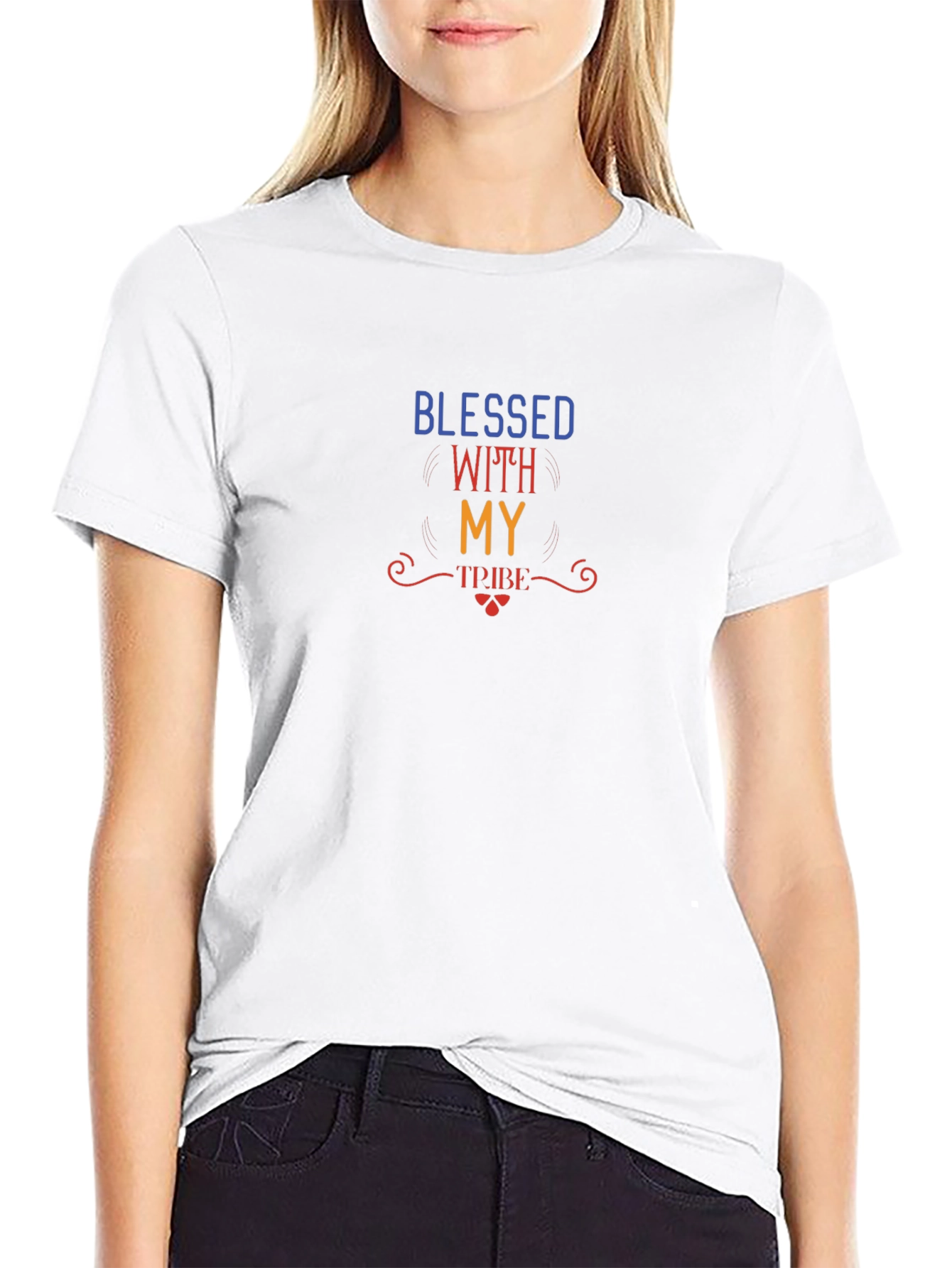 Blessed With My Tribe Graphic T-Shirt