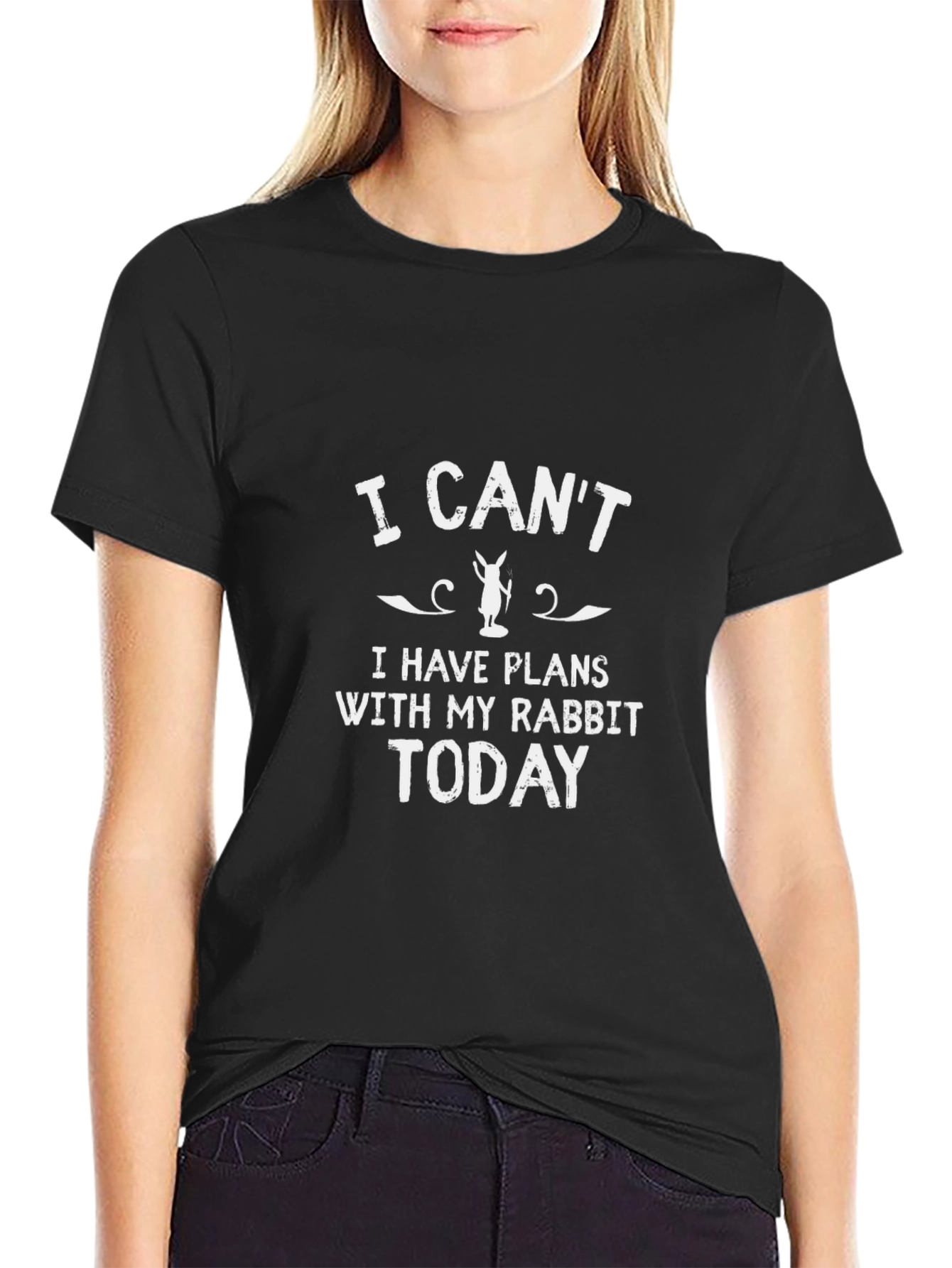 I Cant Rabbit Plans Graphic Tee