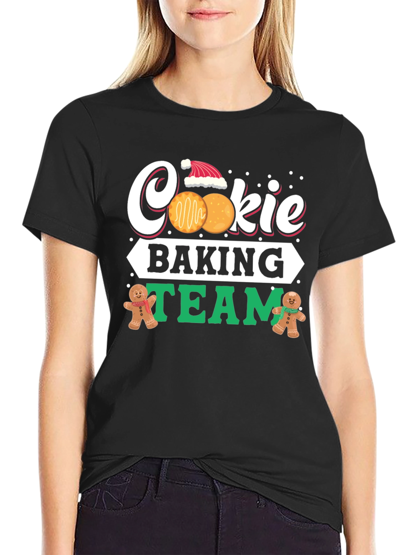 Cookie Baking Team Holiday Graphic T-Shirt