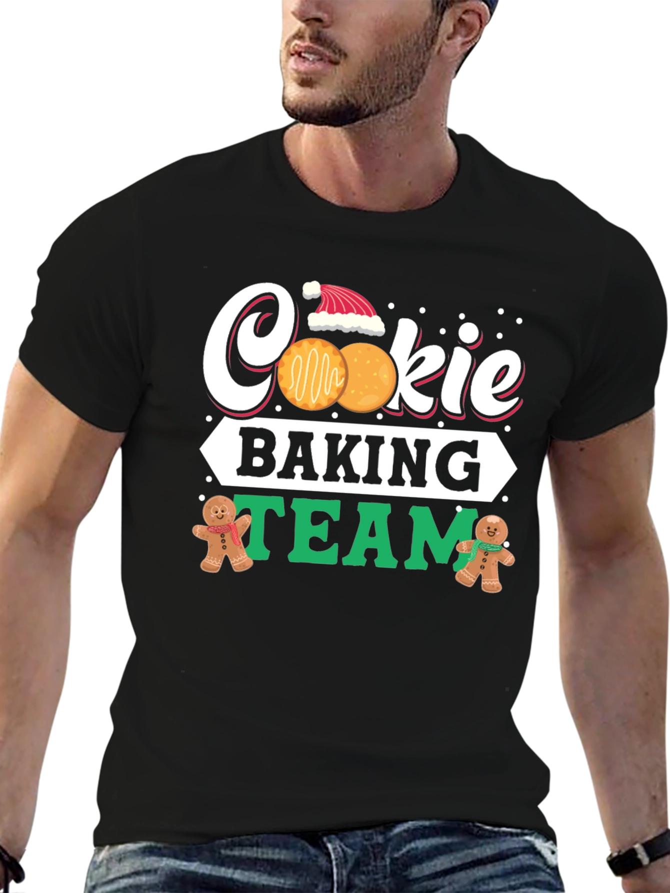 Cookie Baking Team Holiday Graphic T-Shirt