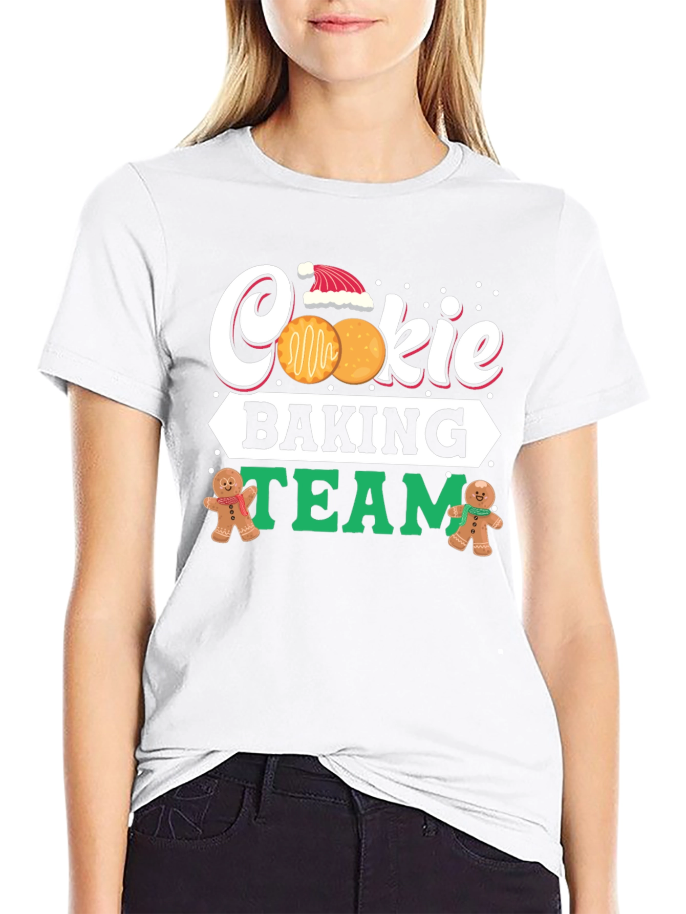 Cookie Baking Team Holiday Graphic T-Shirt