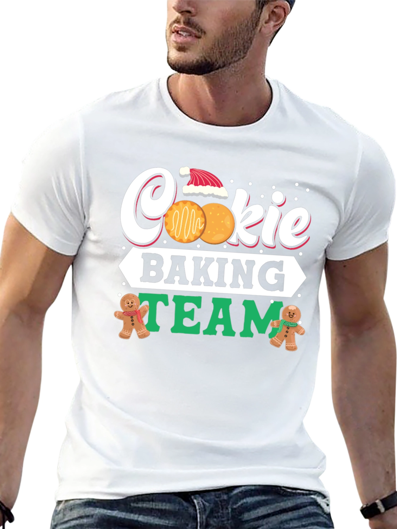 Cookie Baking Team Holiday Graphic T-Shirt