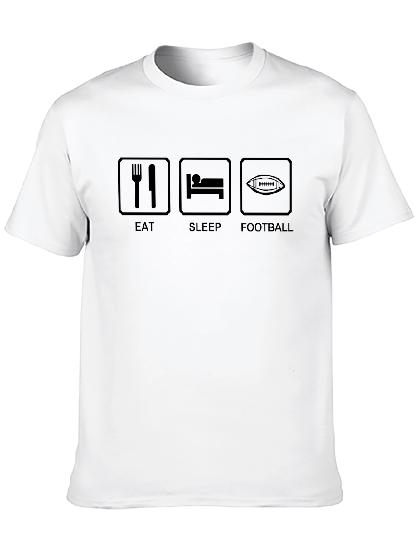 Eat Sleep Football T-Shirt - Fan Apparel