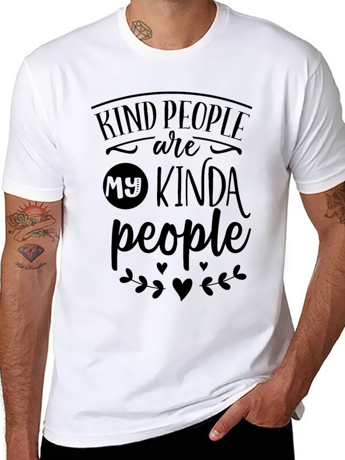 Kind People T-Shirt - Black Graphic Tee