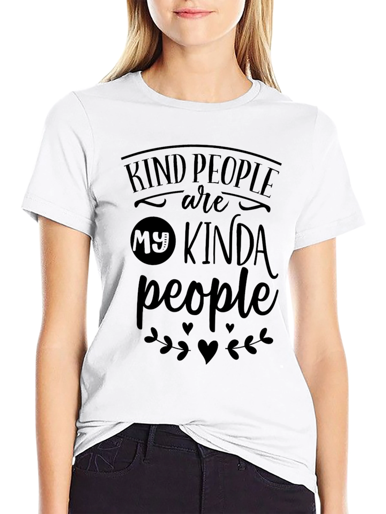 Kind People T-Shirt - Black Graphic Tee