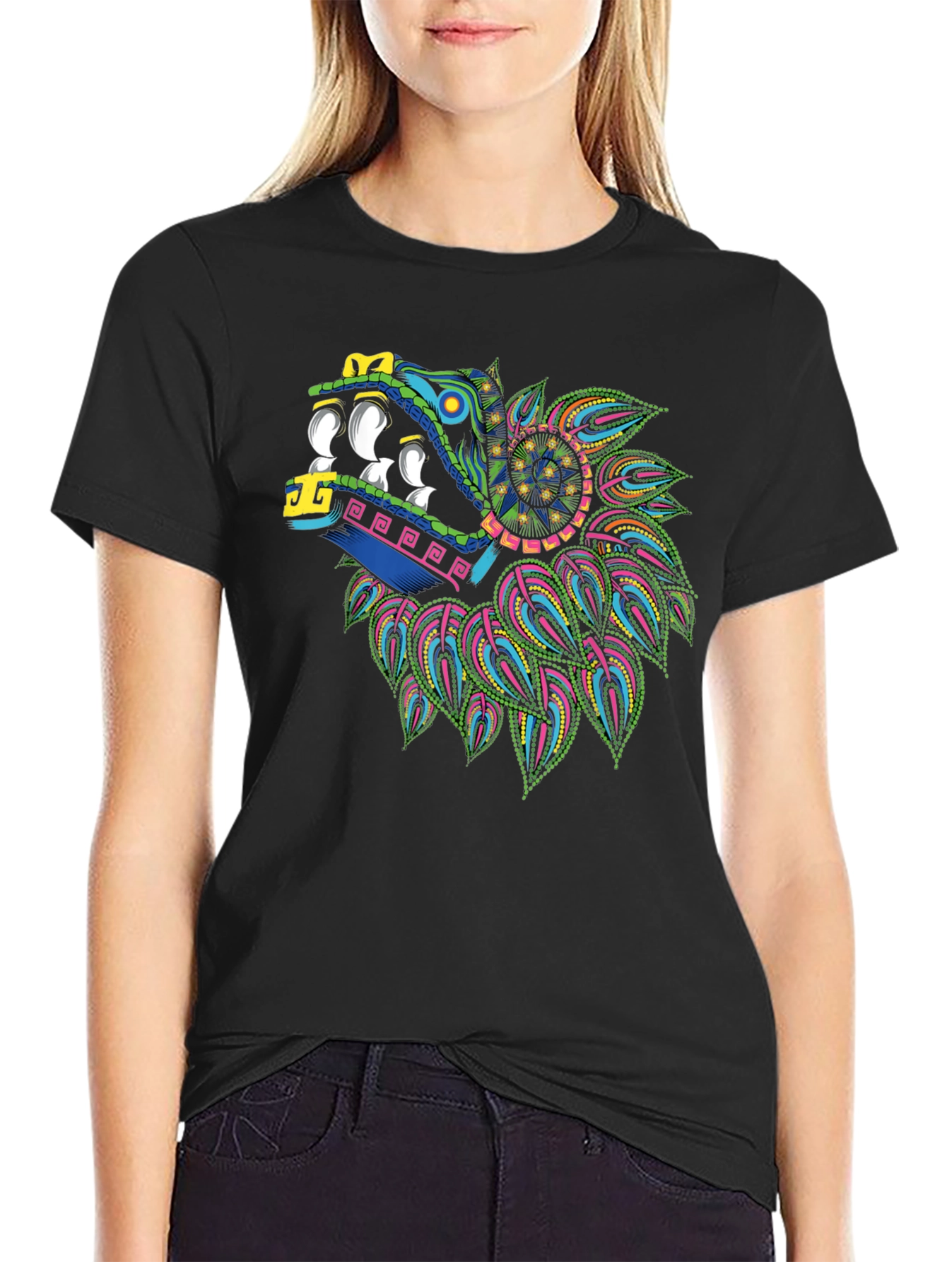 Quetzalcoatl T-Shirt - Aztec Serpent God Graphic Tee
