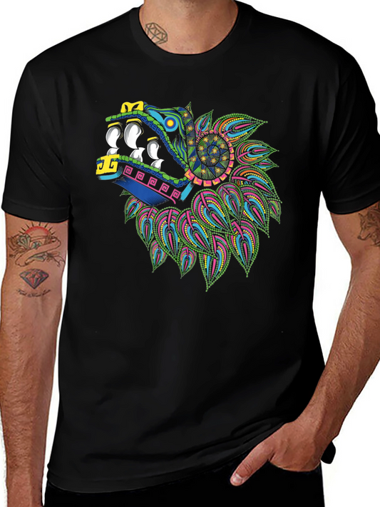 Quetzalcoatl T-Shirt - Aztec Serpent God Graphic Tee