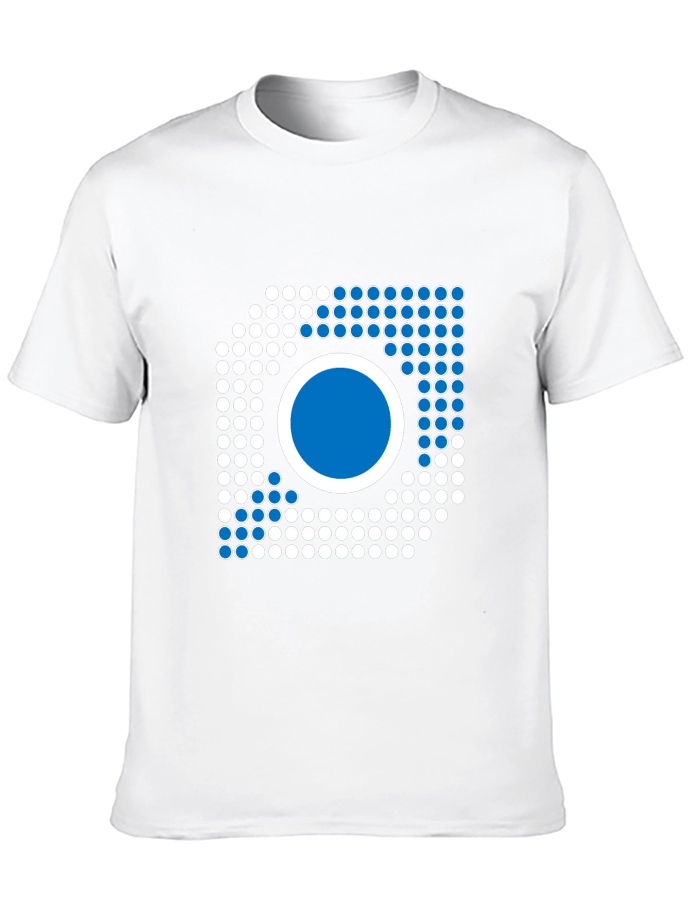 Abstract Circle Graphic Black T-Shirt
