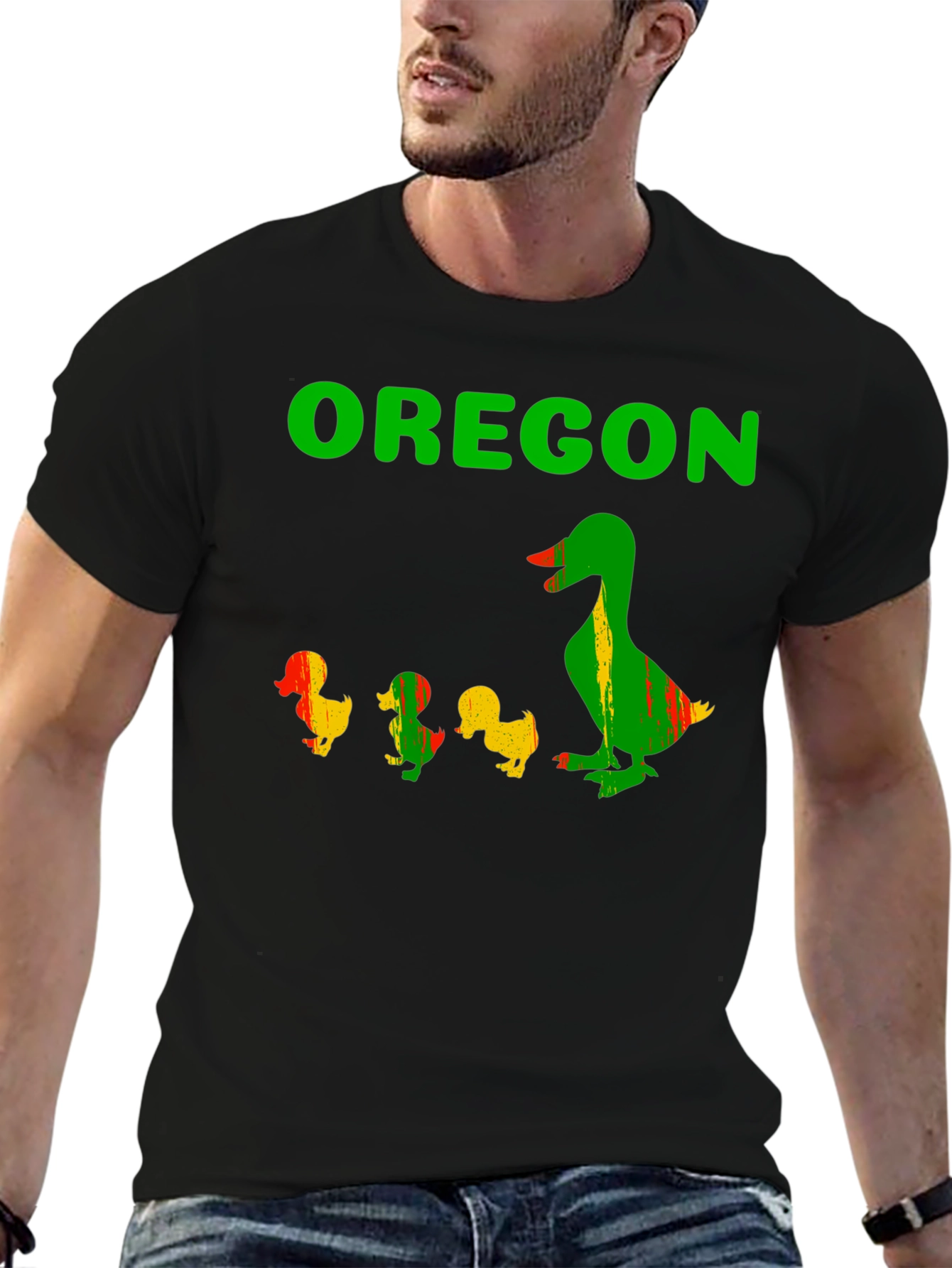 Oregon Ducks T-Shirt - Mama Duck and Ducklings