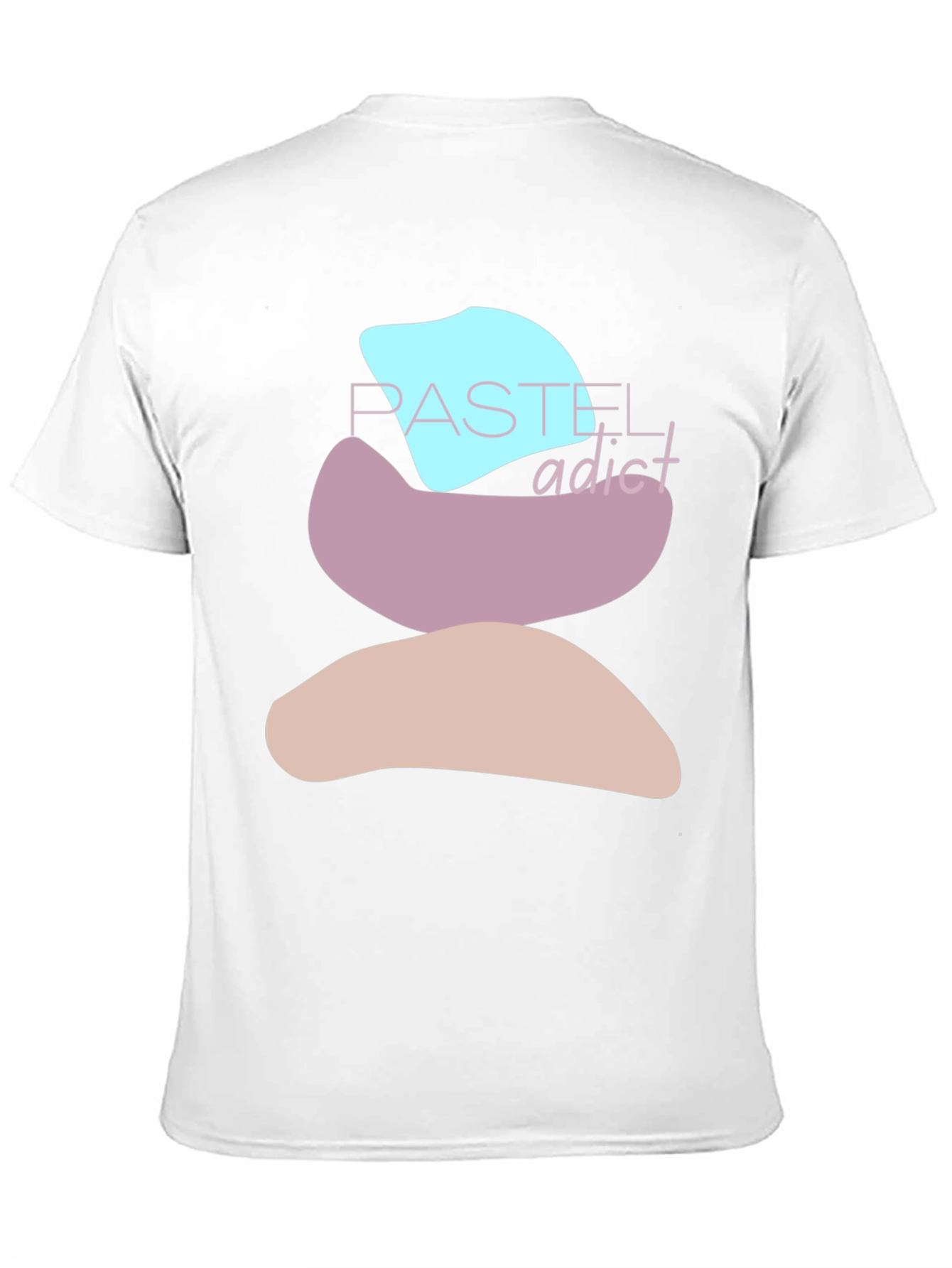 Pastel Addict T-Shirt - Abstract Stacked Design