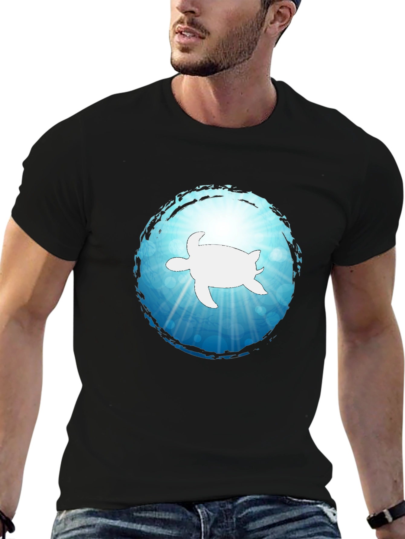 Sea Turtle Graphic T-Shirt - Coastal Style