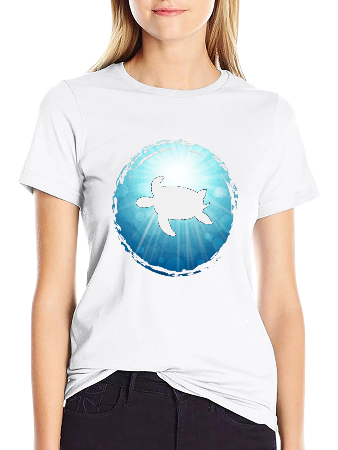 Sea Turtle Graphic T-Shirt - Coastal Style