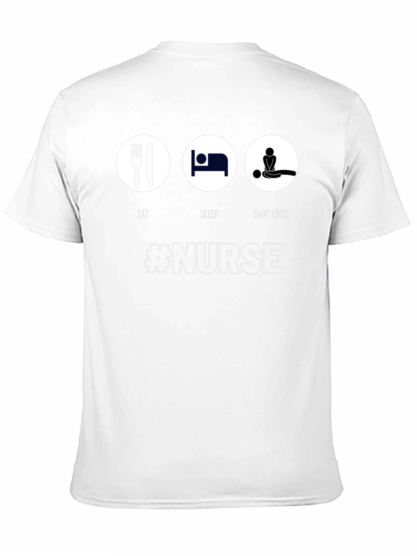 Eat Sleep Save Lives Nurse Graphic Tee