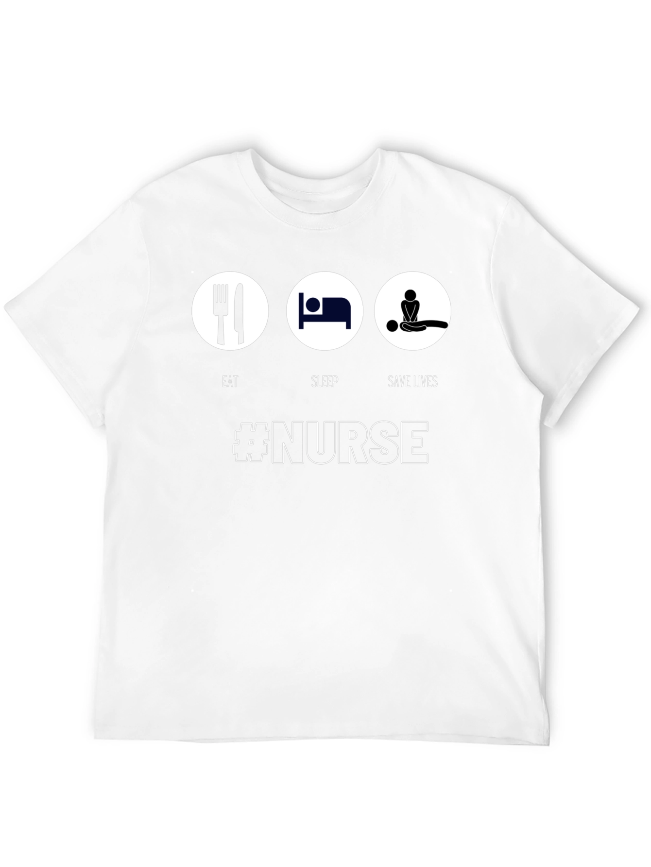 Eat Sleep Save Lives Nurse Graphic Tee