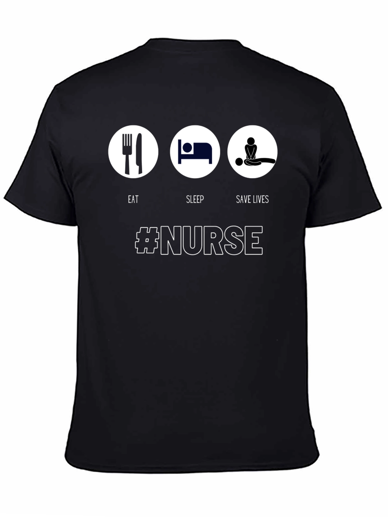 Eat Sleep Save Lives Nurse Graphic Tee