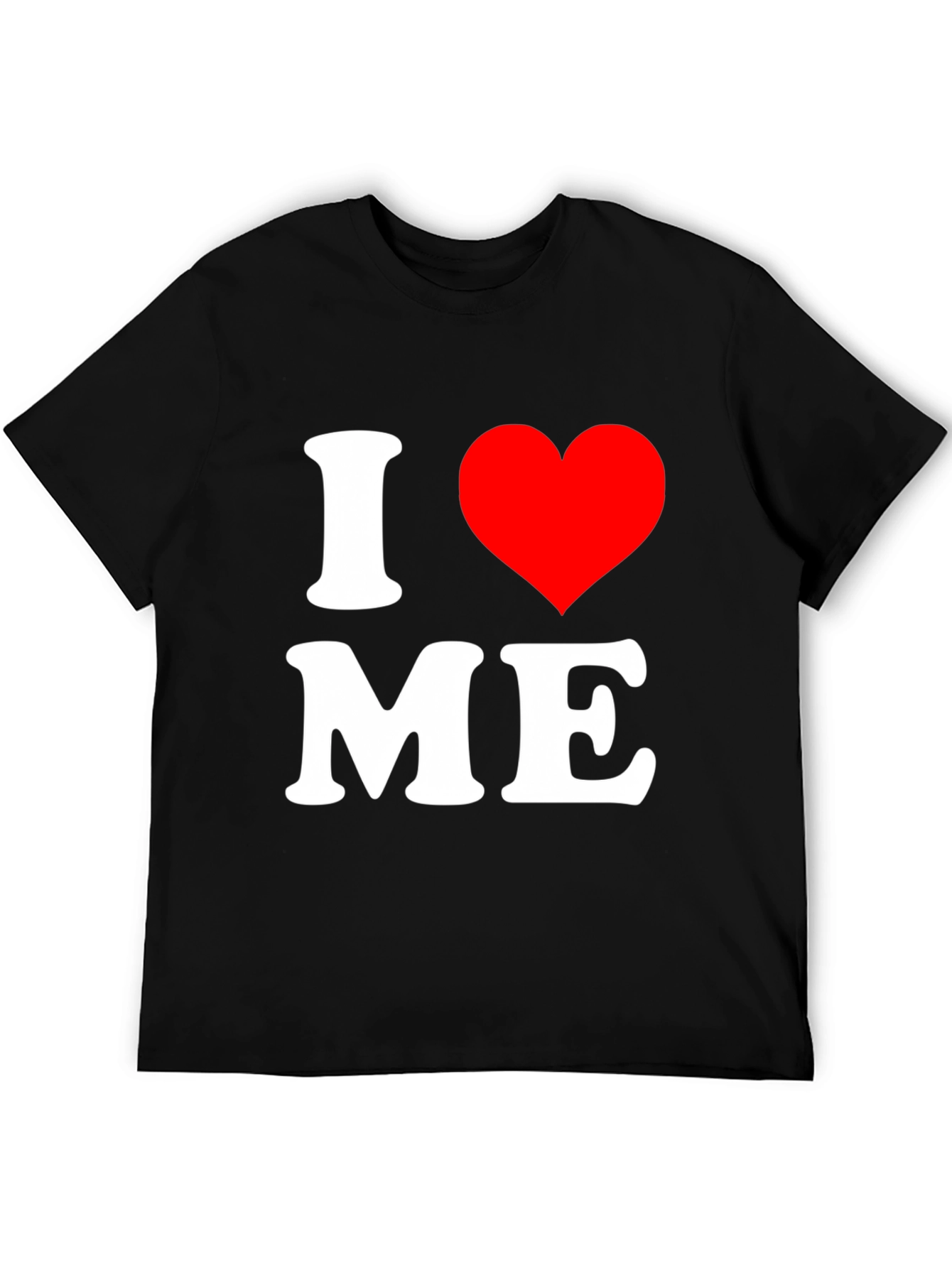 I Heart Me Black Graphic Tee