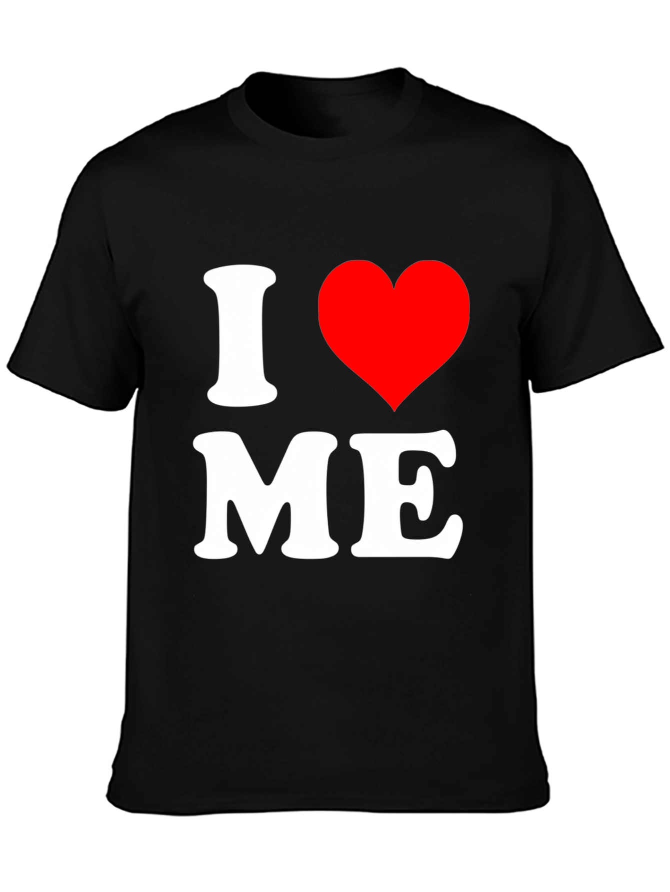 I Heart Me Black Graphic Tee