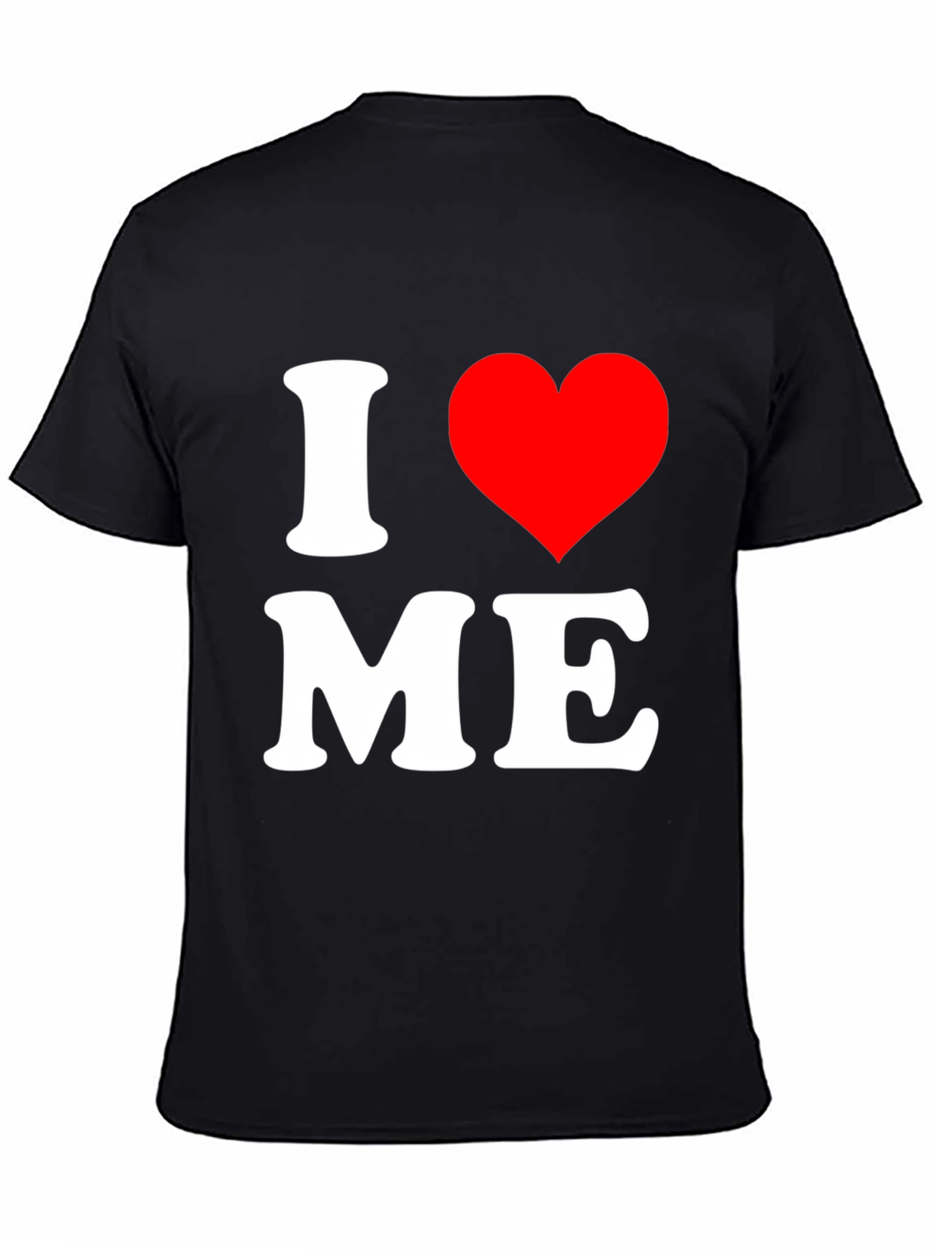 I Heart Me Black Graphic Tee