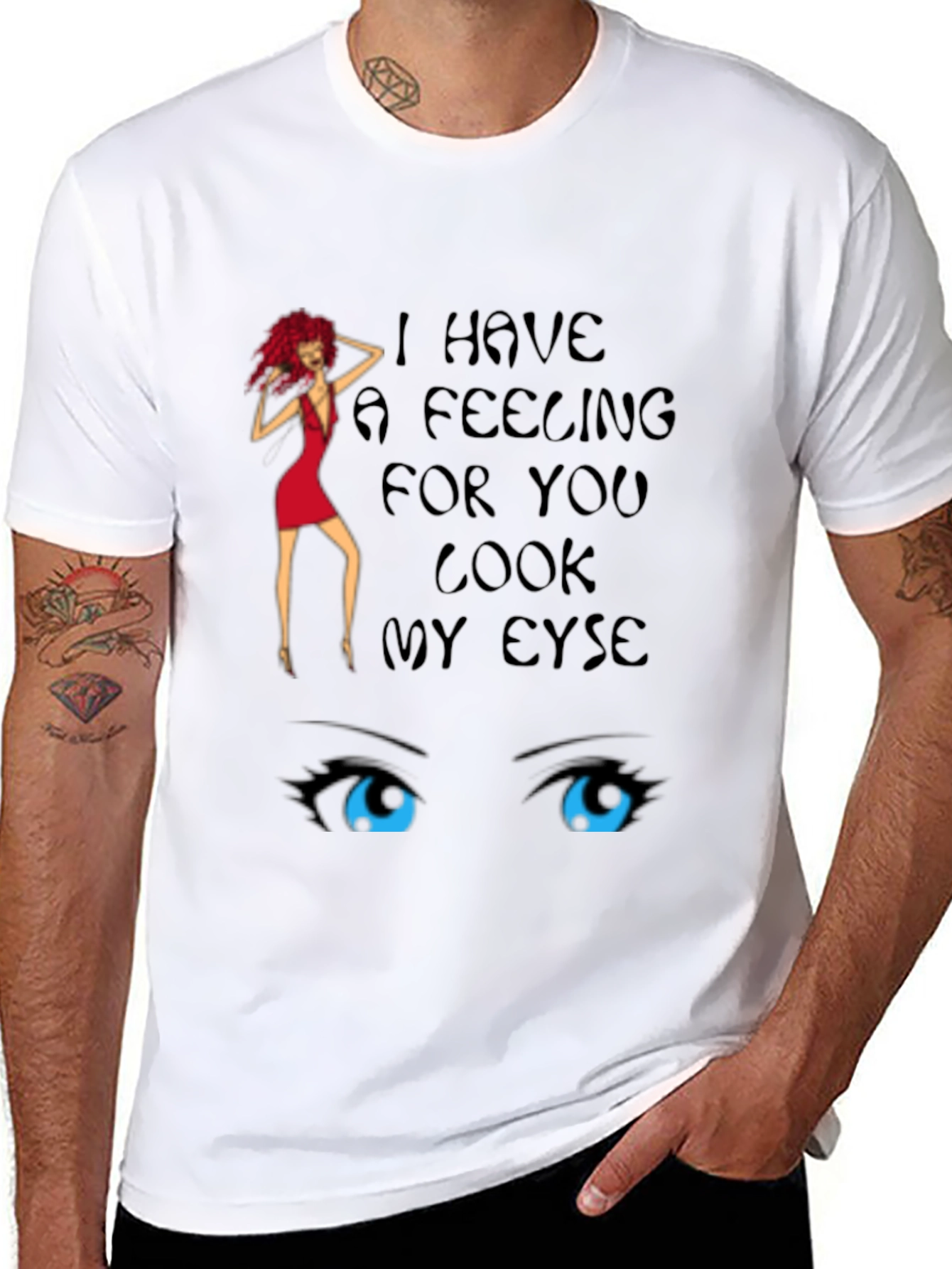 Novelty Graphic T-Shirt - Eye Design