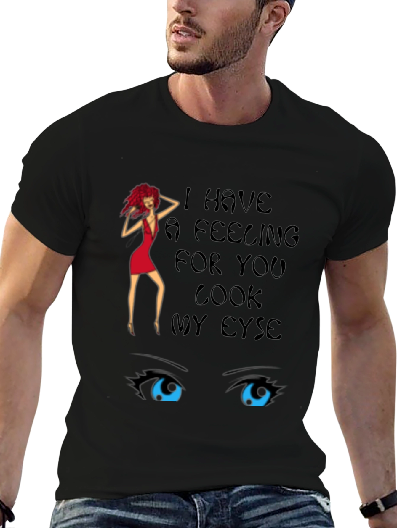 Novelty Graphic T-Shirt - Eye Design