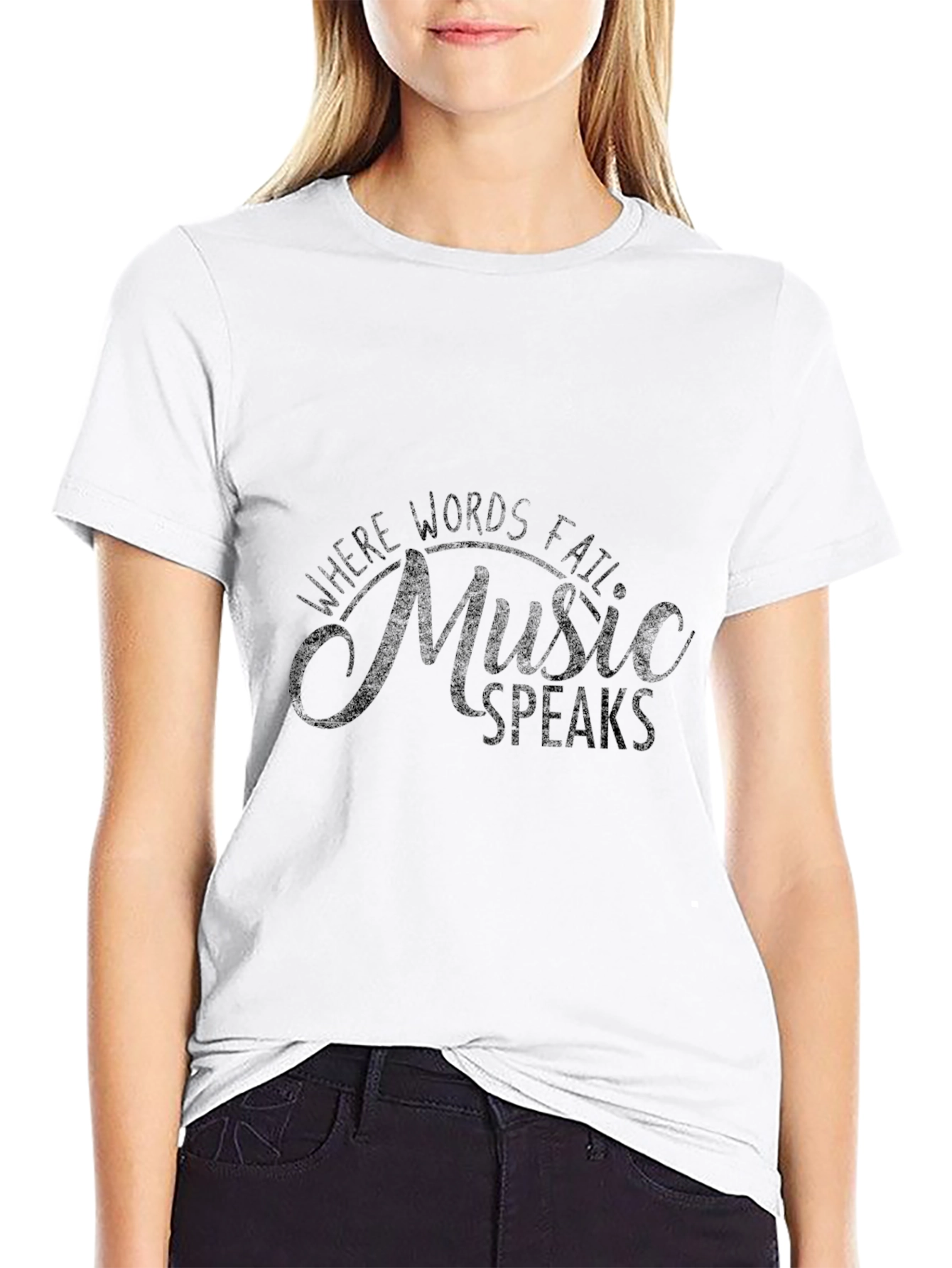 Music Speaks Graphic T-Shirt