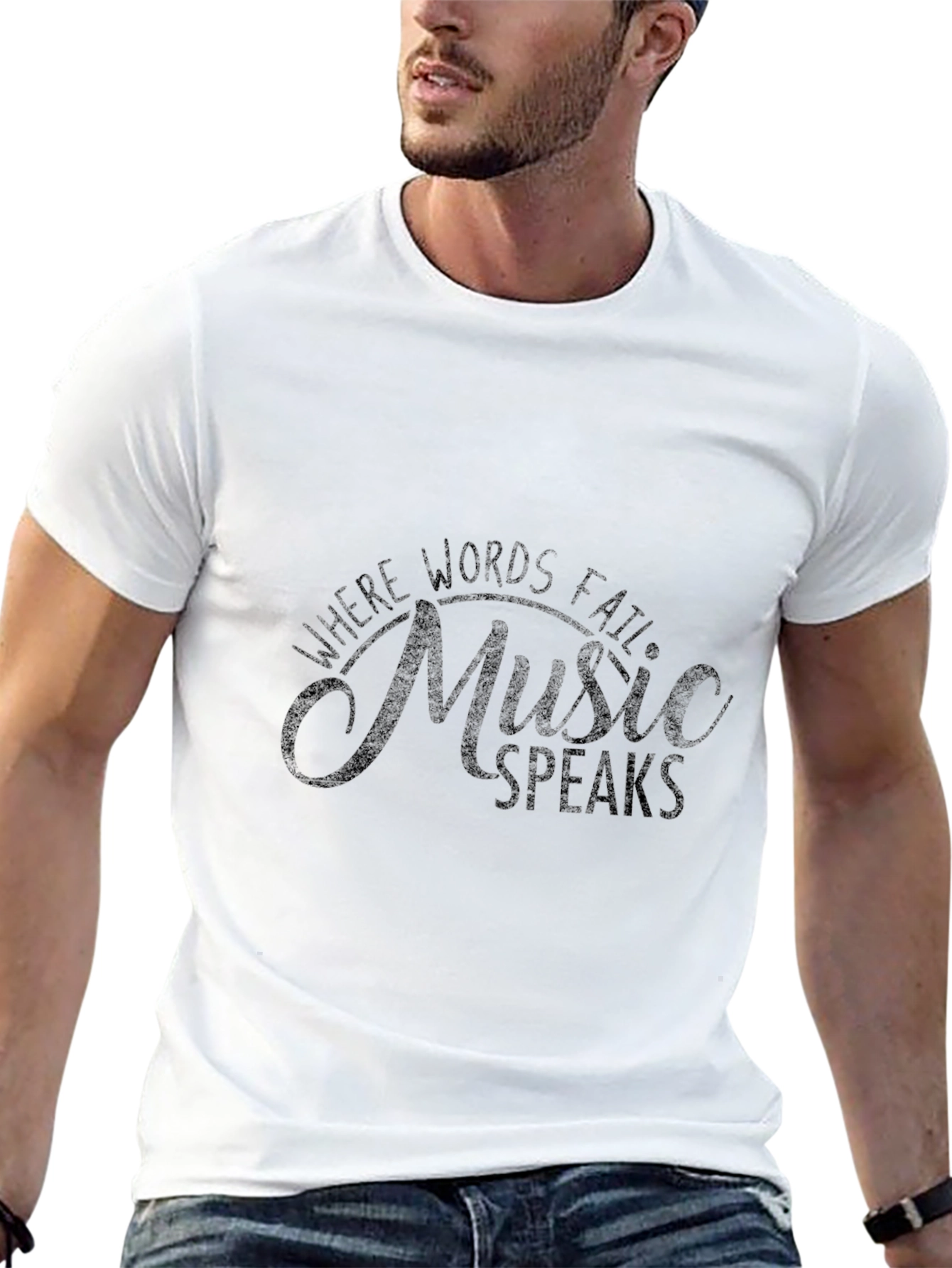 Music Speaks Graphic T-Shirt