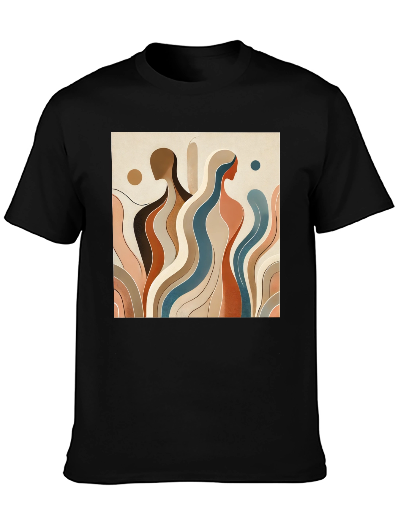 Abstract Art Tee - Stylish Graphic Print Shirt