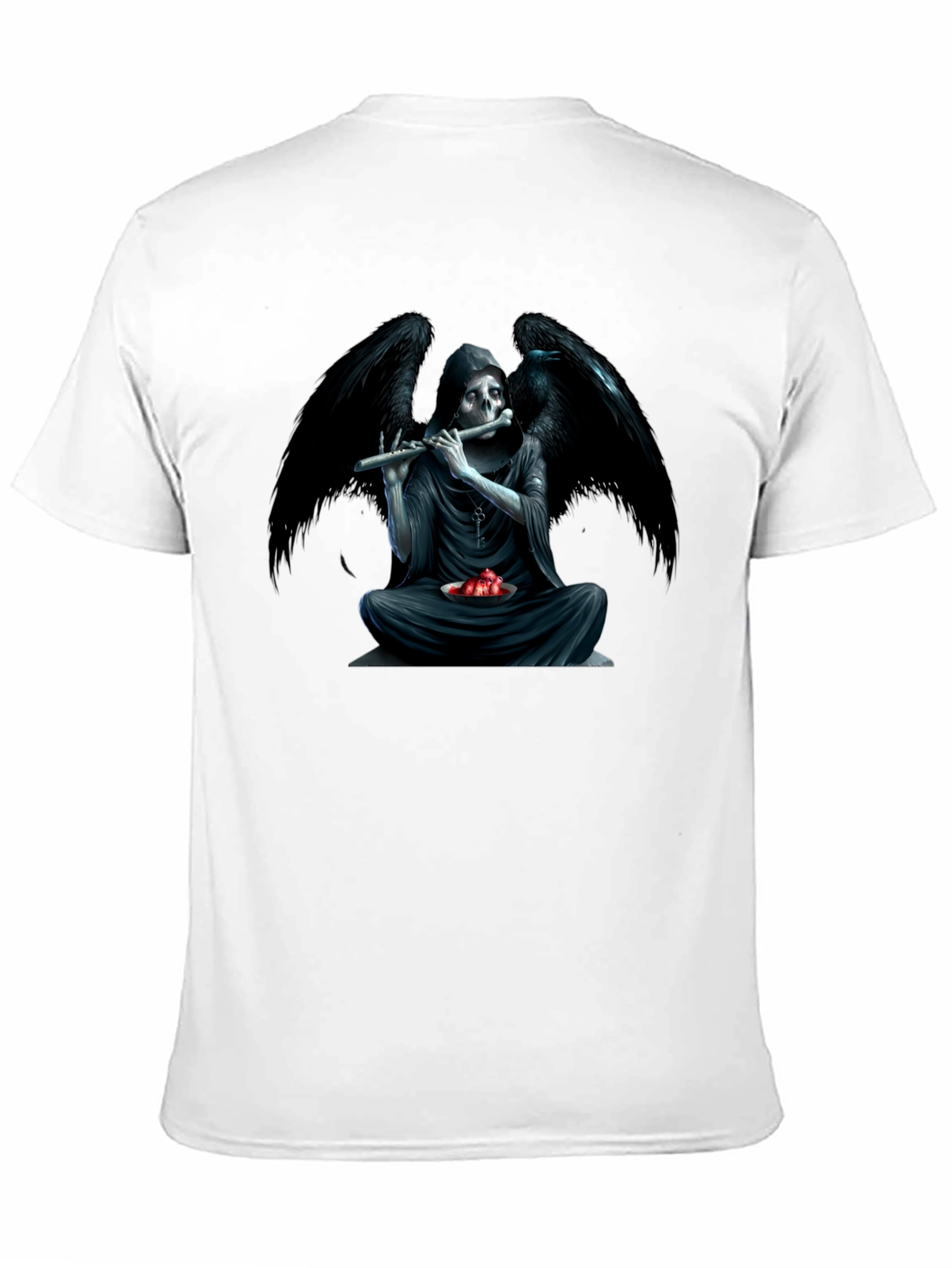 Grim Reaper Flute Graphic T-Shirt