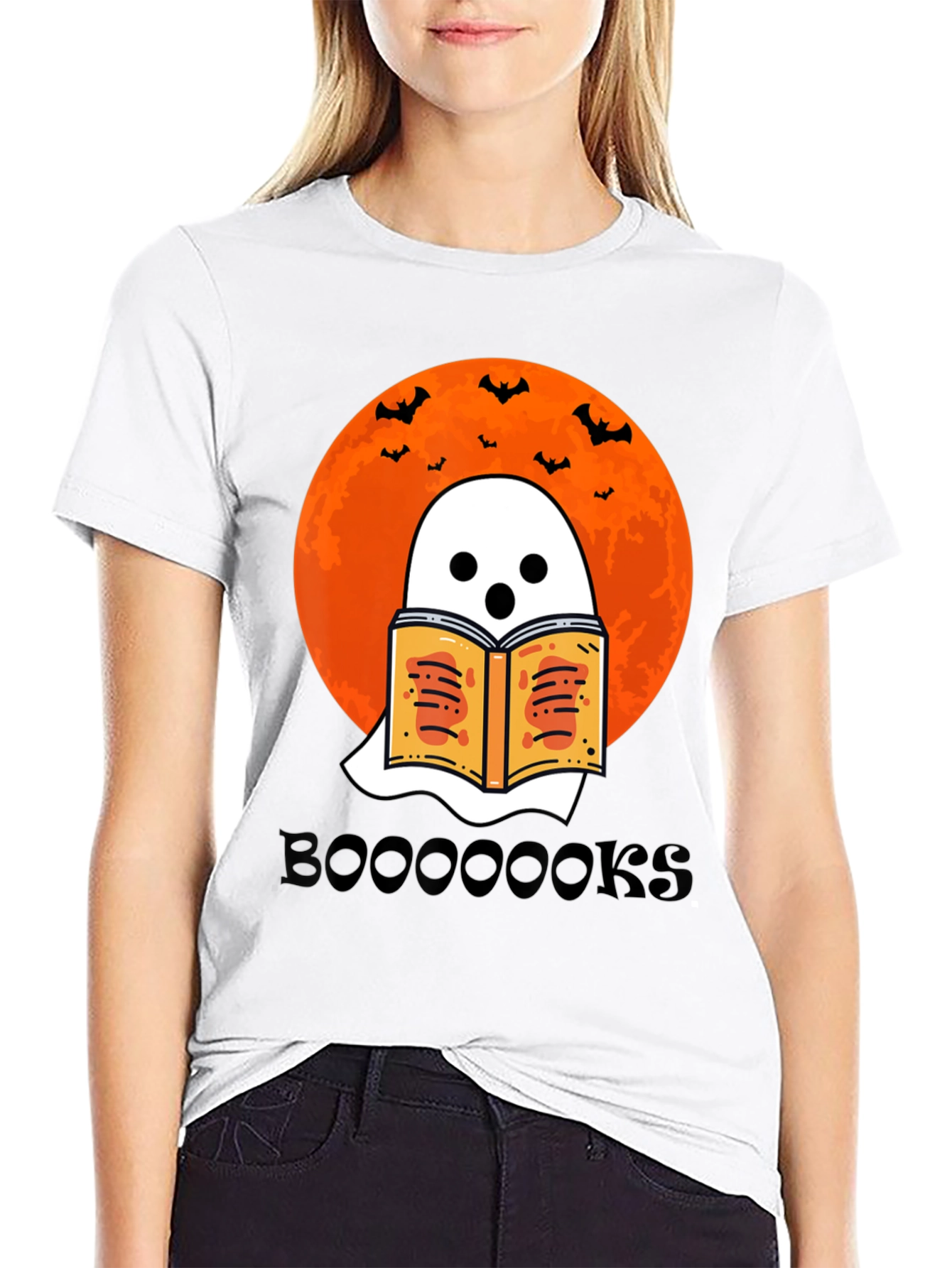 Boo-ooks T-Shirt | Halloween Ghost Reading