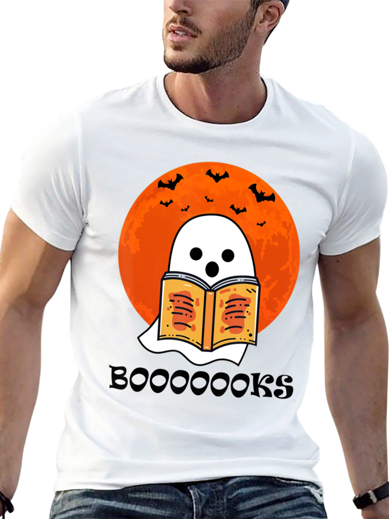 Boo-ooks T-Shirt | Halloween Ghost Reading