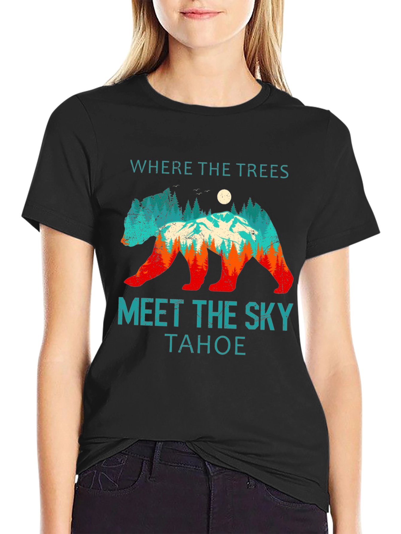 Tahoe Bear Graphic Tee - Nature Lovers Comfort