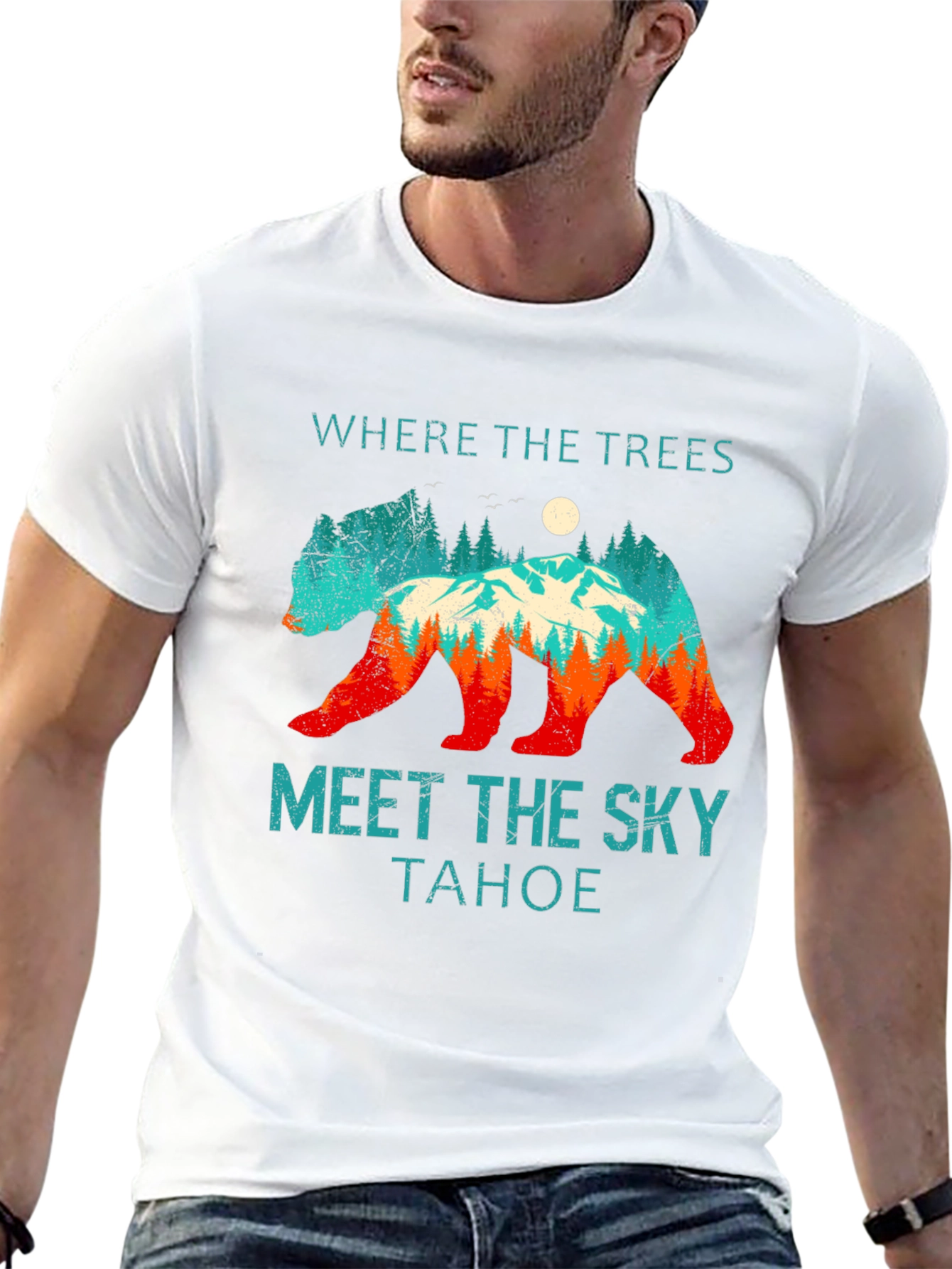 Tahoe Bear Graphic Tee - Nature Lovers Comfort
