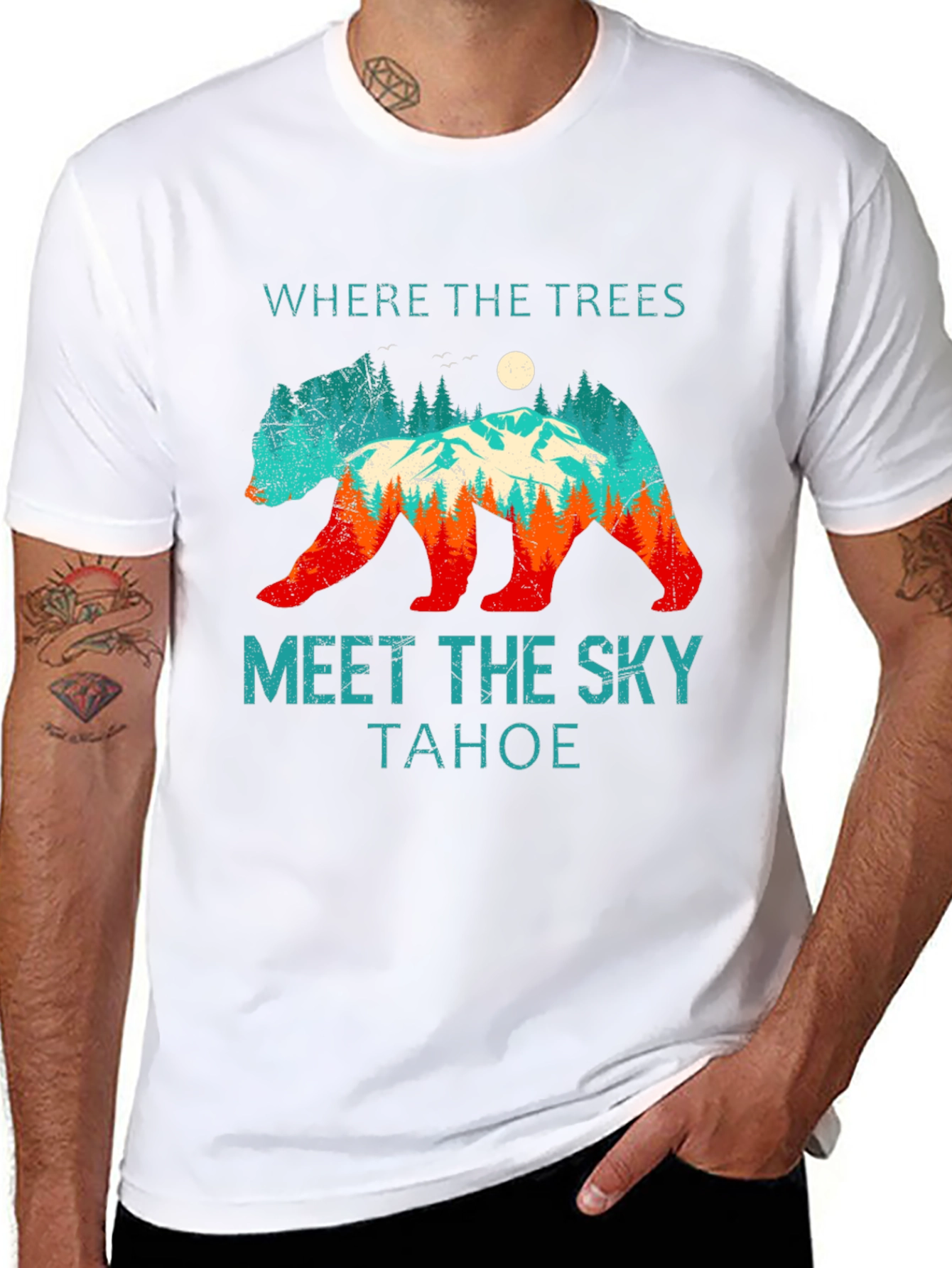 Tahoe Bear Graphic Tee - Nature Lovers Comfort