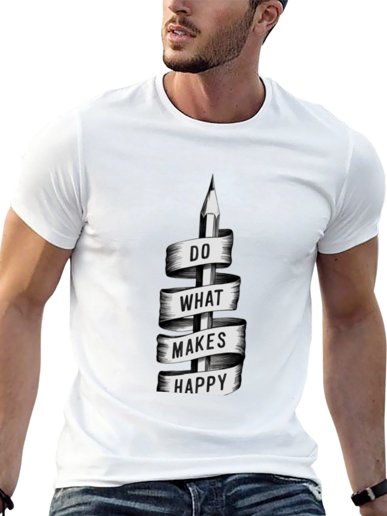 Inspirational Graphic Tee - Do What Makes Happy