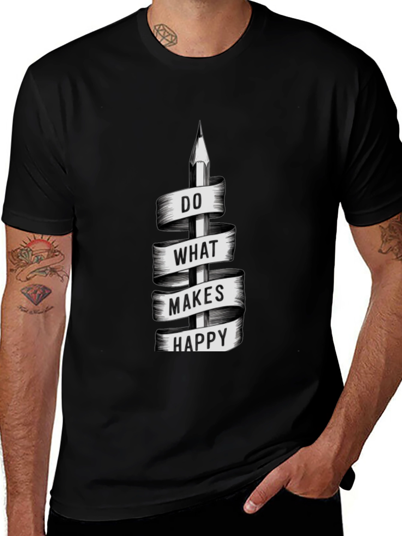 Inspirational Graphic Tee - Do What Makes Happy