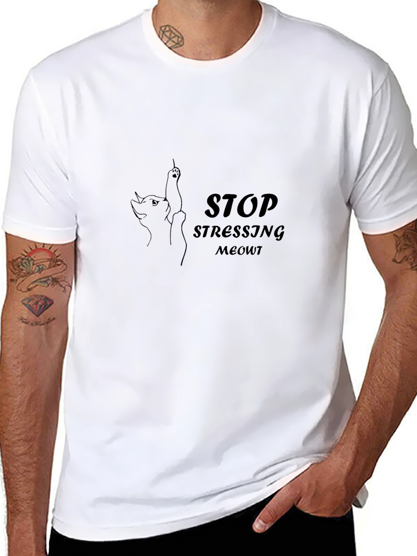 Stop Stressing Meowt Cat Tee