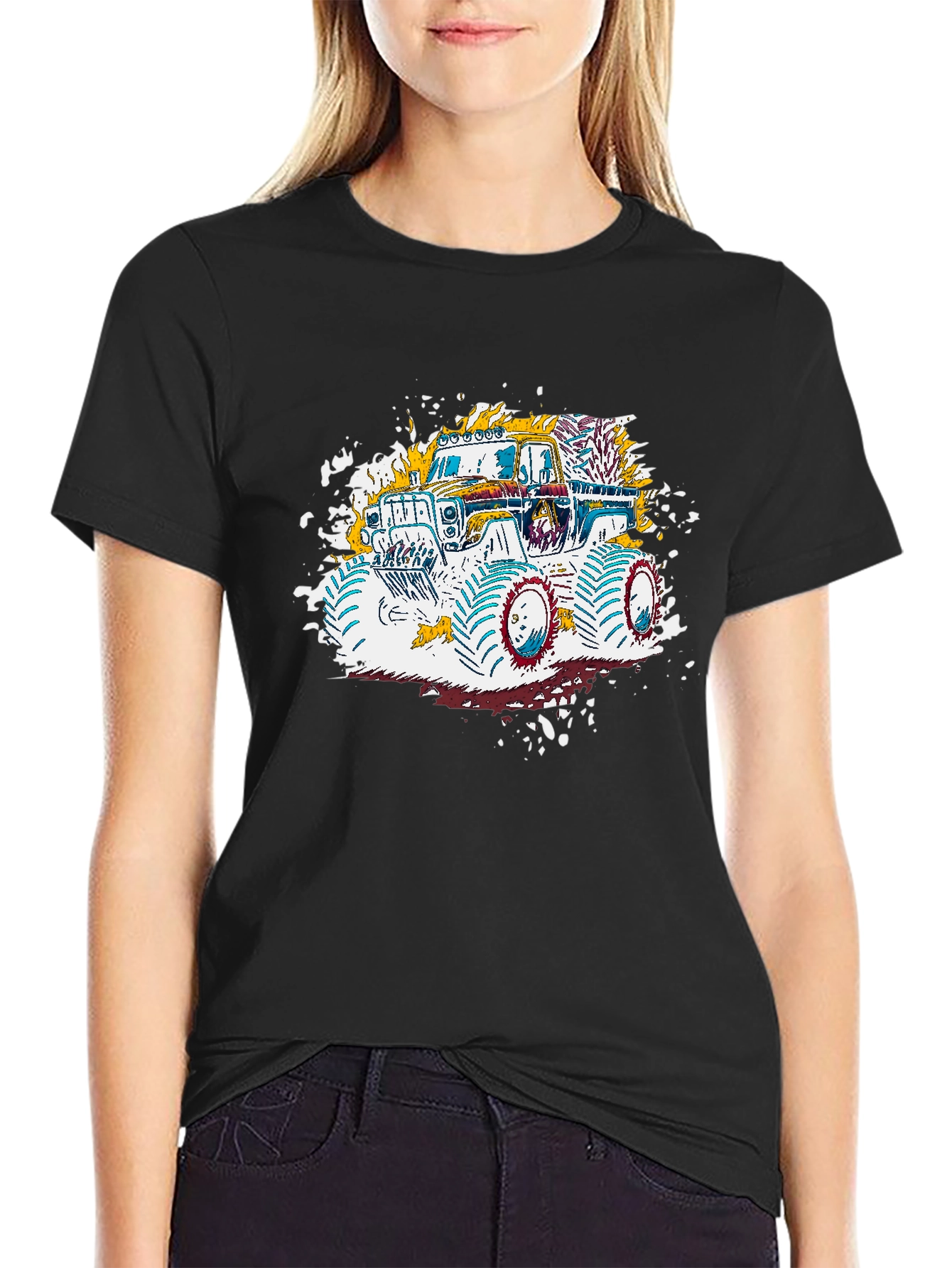 Monster Truck Graphic Tee - Fun Design