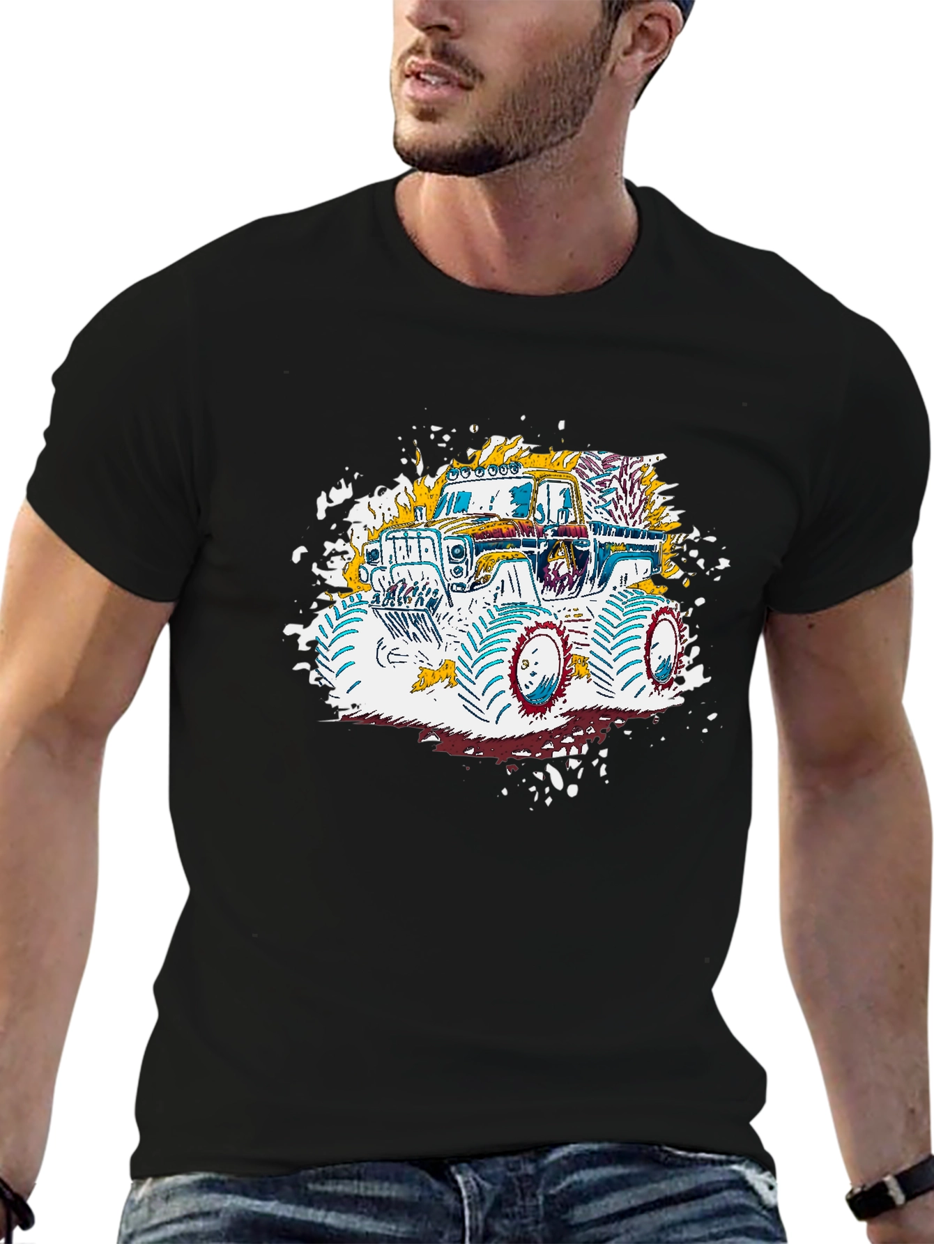 Monster Truck Graphic Tee - Fun Design