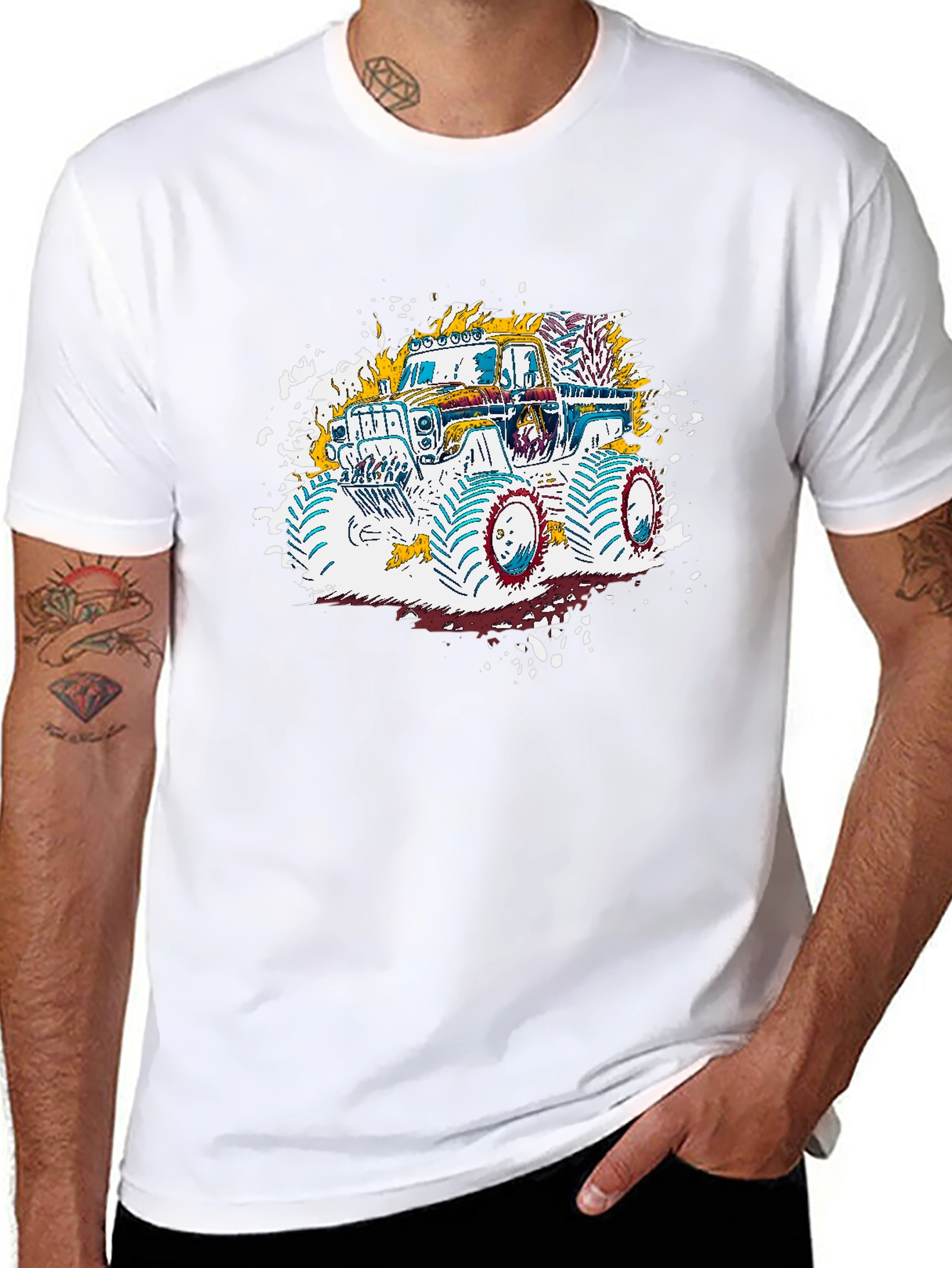 Monster Truck Graphic Tee - Fun Design