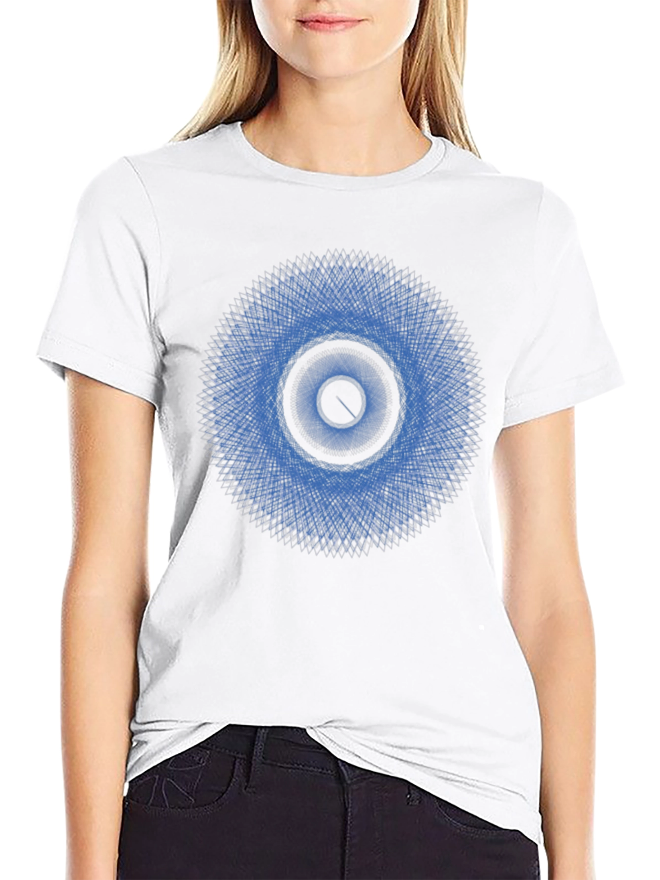 Geometric Pattern Tee - Eye Design