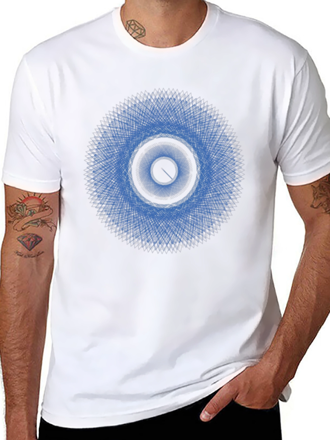 Geometric Pattern Tee - Eye Design